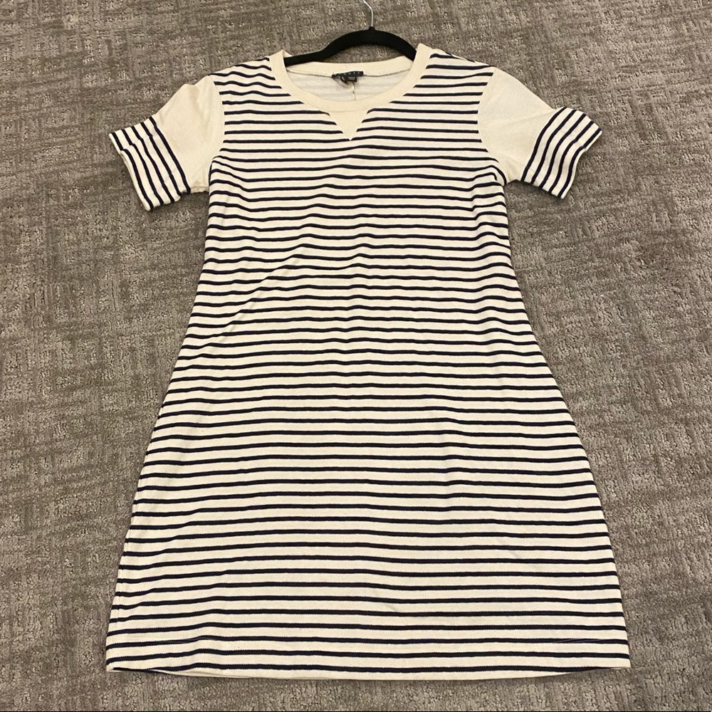 Theory Striped Cotton Dress